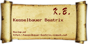 Kesselbauer Beatrix névjegykártya